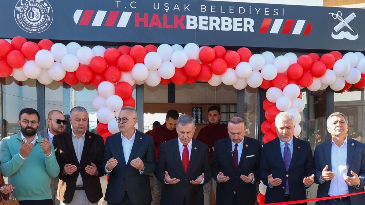 Uşak’ta Sosyal Belediyecilik Hamlesi "Halk Berber" Hizmete Açıldı