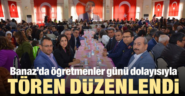Banaz'da Öğretmenler Günü kutlaması