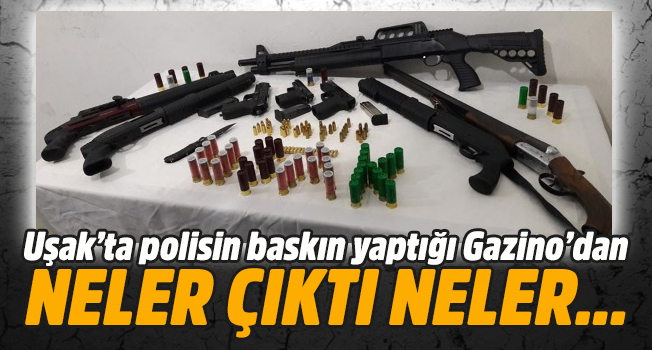 Uşak’ta Polisin Baskın Yaptığı Gazinon Çıkanlar Şoke Etti