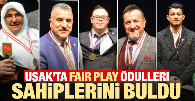Uşak’ta Fair Play ödülleri sahiplerini buldu
