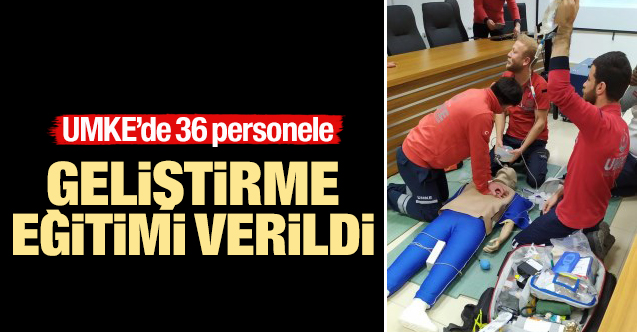 UMKE'de 36 personele "Geliştirme Eğitimi" verildi