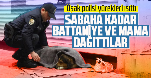 Uşak polisi yürekleri ısıttı