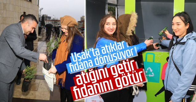Uşak’ta atıklar fidana dönüşecek