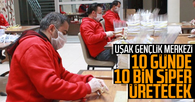 Uşak Gençlik Merkezinden 10 günde 10 bin siper