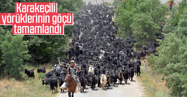 Karakeçili yörüklerinin göçü tamamlandı
