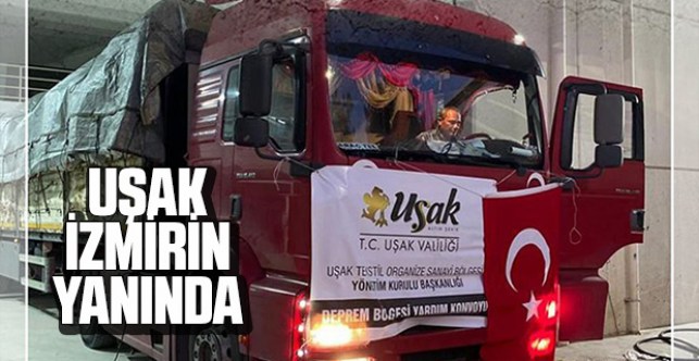Uşak depremzedelere yardım yağdırıyor