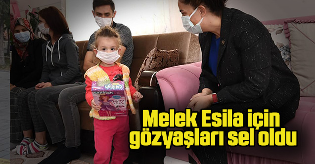 Melek Esila için gözyaşları sel oldu
