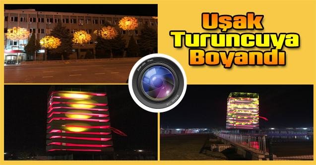 Uşak turuncuya boyandı