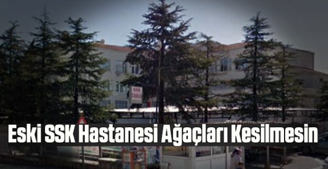 Bu imar planı uygulanırsa çam ağaçları katliamı yaşanır Eski SSK Hastanesi ağaçları kesilmesin