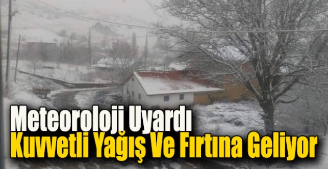 Uşak için kuvvetli yağış ve fırtına uyarısı