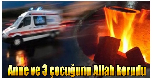 Anne ve 3 çocuğunu Allah korudu