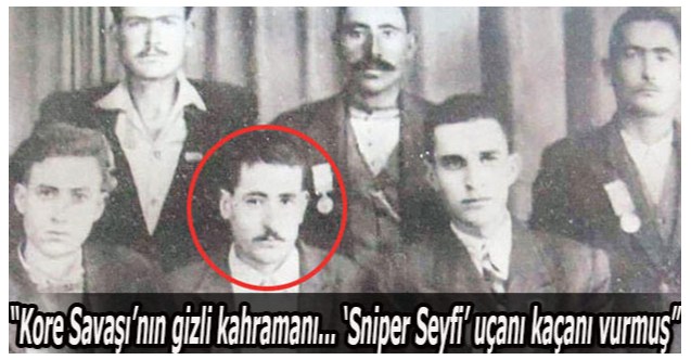 Bugüne kadar hiç bilinmeyen  Uşaklı bir keskin nişancı; Sniper Seyfi