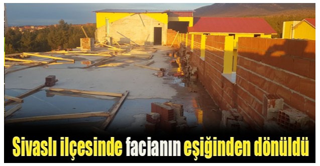 Sivaslı ilçesinde facianın eşiğinden dönüldü
