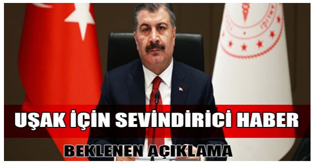 Uşak en az vaka görülen iller arasında 8. sırada