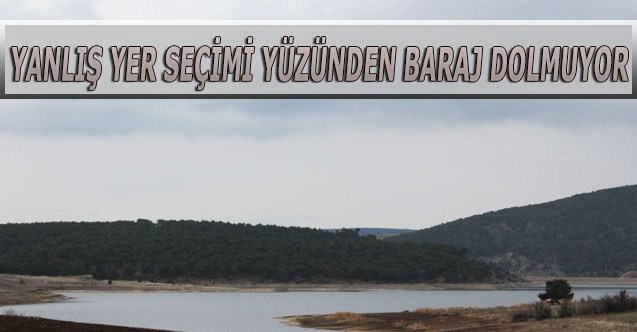 Küçükler Barajı hala en düşük seviyede