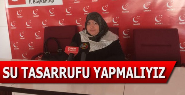 SP Kadın Kollarından Su tasarrufu çağrısı