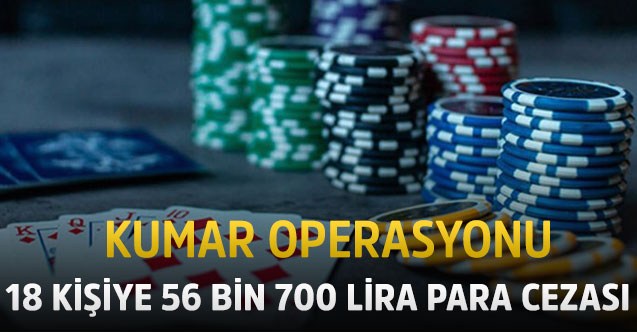 Uşak'ta evde kumar oynayan 18 kişiye para cezası verildi