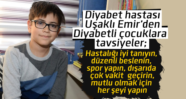 Diyabetli Emir, yaşamını sporla disipline etti