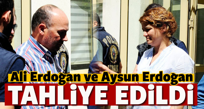 Eski Uşak Belediye Başkanı Ali  Erdoğan ve eşi Aysun Erdoğan tahliye edildi