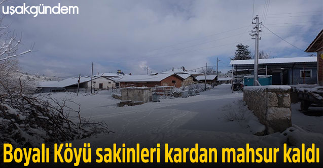 Boyalı Köyü sakinleri kardan mahsur kaldı