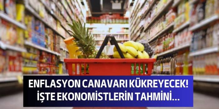 Ekonomistlerin Temmuz ayı enflasyonu tahmini beklentisi açıklandı! Enflasyon canavarı kükreyecek