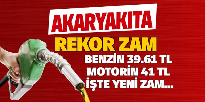 Motorin 41 TL Benzin 39.61 Lira oluyor! Akaryakıta yeni zam haberi sürücüleri isyan ettirdi kontak kapatılıyor