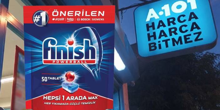 Evinde bulaşık makinesi olan koşup hemen alsın! A101'de 50'li bulaşık makinesi tableti 29 TL'ye düştü