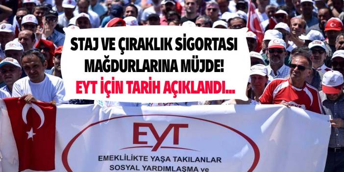 Staj ve çıraklık sigortası mağdurlarına EYT müjdesi! Erdoğan devreye girdi tarih verildi...