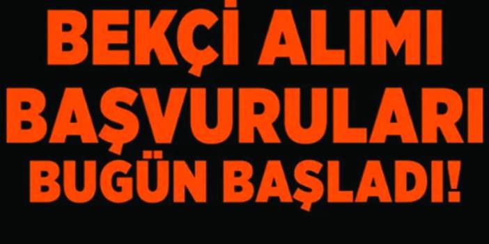 BAŞVURU EKRANI BU SABAH AÇILDI! 18-50 yaş arası Çarşı ve Mahalle Bekçisi alımı başladı! KPSS şartı yok