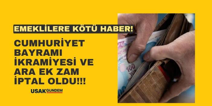 Emeklilere kötü haber AÇIKLANDI! O isim duyurdu Cumhuriyet Bayramı ikramiyesi ve emekliye ARA EK ZAM İPTAL oldu