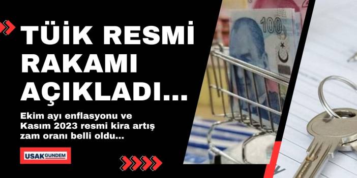 TÜİK TEFE TÜFE Ekim ayı enflasyonu ve Kasım 2023 resmi kira artış zam oranı açıklandı