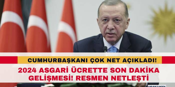 BELLİ OLDU! Cumhurbaşkanı Erdoğan’dan ÇOK NET asgari ücret açıklaması