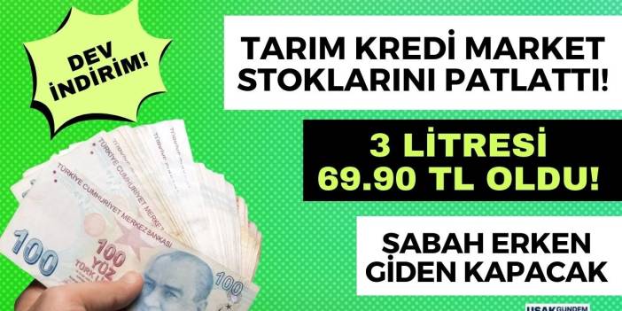 Tarım Kredi Market yılbaşı öncesi stokları patlattı! Erdoğan İNDİRİM talimatı verdi 3 LT'si 69.90 TL oldu