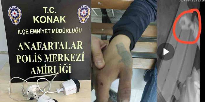 İzmir'de hırsızı elindeki dövme ele verdi!