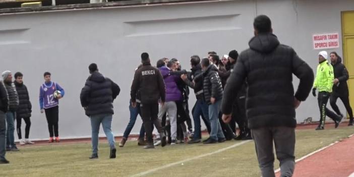 Kütahya'da bölgesel amatör lig maçı meydan savaşına döndü