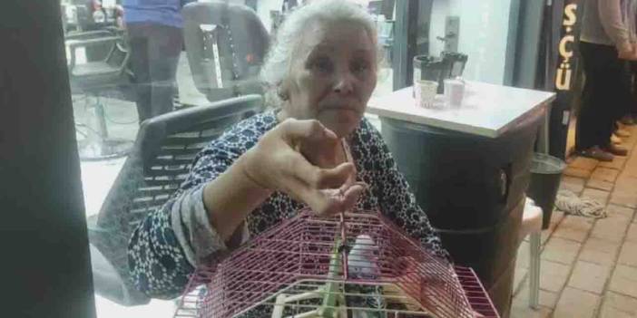 Aydın'da evi yanan yaşlı kadın can yoldaşını yangından kurtardı!