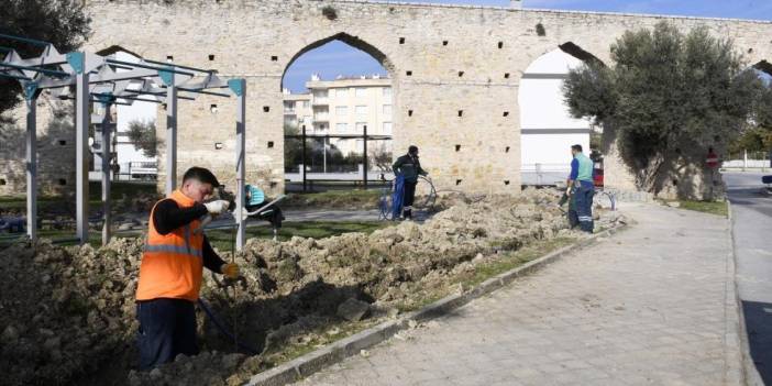 Aydın Kuşadası'nda Tarihi Su Kemeri ışıklandırılacak
